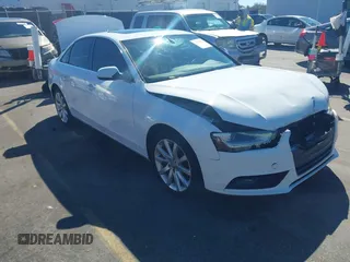 2013 Audi A4 Premium with VIN WAUAFAFL2DN049345, listed as a IAAI auction lot 41731822 with 195,719 mi miles. Bid and sale history available at carsss.com. Image 1.