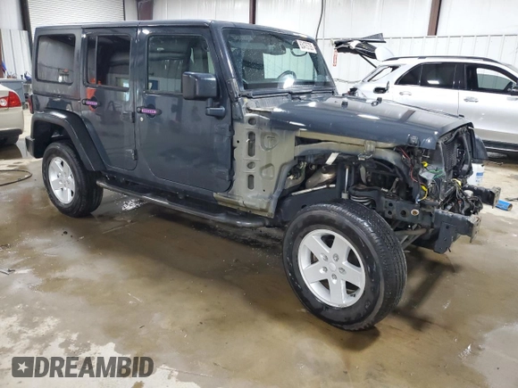 2017 Jeep Wrangler Unlimited Sport with VIN 1C4BJWDG1HL551371, listed as a Copart auction lot 63475735 with 86,347 mi miles and Salvage title. Bid and sale history available at DreamBid. Image 4.