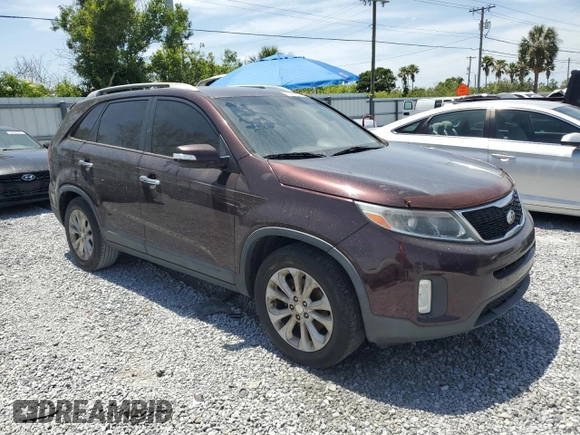 2014 Kia Sorento EX with VIN 5XYKU4A77EG533223, listed as a Copart auction lot 53847555 with 166,616 mi miles and Clean Title. Bid and sale history available at carsss.com. Image 4.