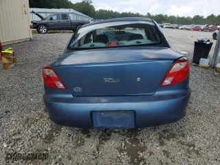 2002 Kia Rio with VIN KNADC123726175185, listed as a Copart auction lot 66943204 with 0 mi miles and Salvage Title. Bid and sale history available at carsss.com. Image 6.