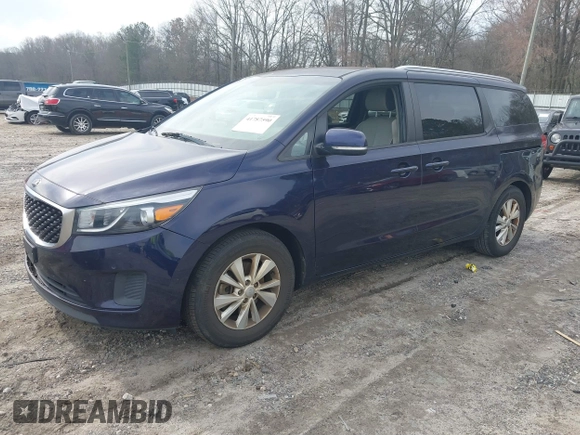 2018 Kia Sedona LX with VIN KNDMB5C15J6352017, listed as a IAAI auction lot 41787590 with 110,159 mi miles. Bid and sale history available at carsss.com. Image 21.