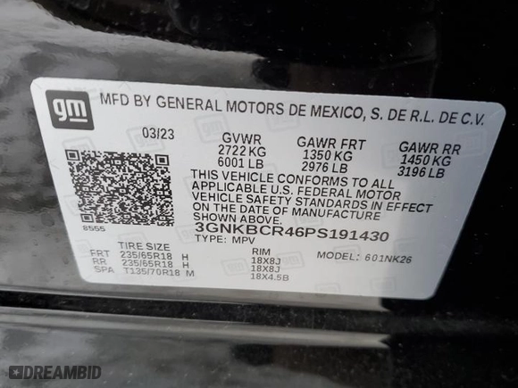2023 Chevrolet Blazer LT with VIN 3GNKBCR46PS191430, listed as a Copart auction lot 41776745 with 11,142 mi miles and Salvage Title. Bid and sale history available at carsss.com. Image 13.