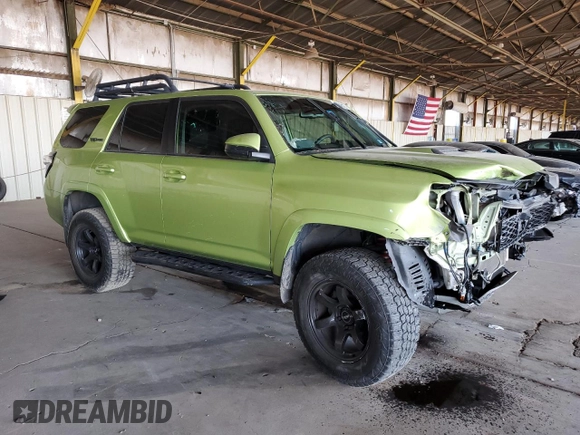 2022 Toyota 4Runner TRD Pro with VIN JTELU5JR6N5980836, listed as a Copart auction lot 63045125 with 52,714 mi miles and Salvage title. Bid and sale history available at DreamBid. Image 4.