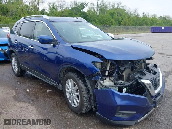 2017 Nissan Rogue SV with VIN KNMAT2MT2HP557278, listed as a IAAI auction lot 42027556 with 118,703 mi miles. Bid and sale history available at carsss.com. Image 1.
