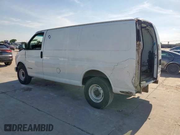 2000 GMC Savana z VIN 1GTHG35R8Y1229622, wystawiony jako Copart lot #59042745 z przebiegiem 85 409 mil mil oraz Szkoda całkowita • Salvage title. Historia ofert i sprzedaży dostępna na DreamBid. Obrazek 2.