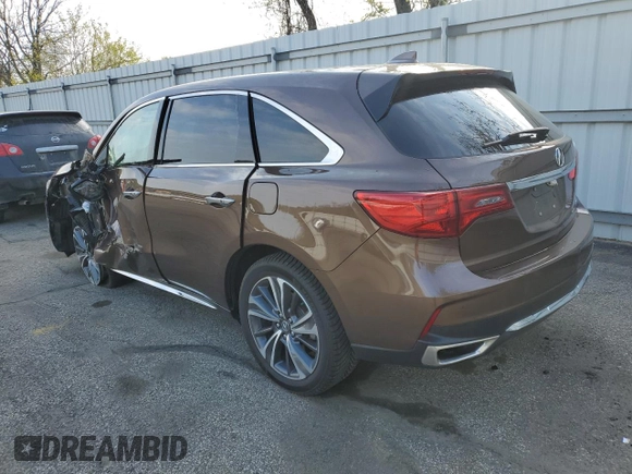 2019 Acura MDX w/Technology Pkg with VIN 5J8YD4H57KL000823, listed as a Copart auction lot 49551573 with 40,888 mi miles. Bid and sale history available at carsss.com. Image 2.