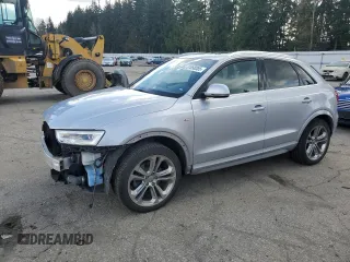 2018 Audi Q3 Premium Plus with VIN WA1JCCFS5JR011332, listed as a Copart auction lot 51058385 with 52,946 mi miles and Salvage Title. Bid and sale history available at carsss.com. Image 1.