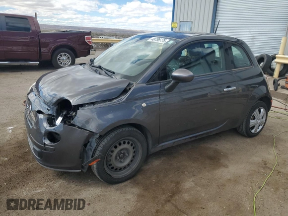 2015 FIAT 500 Pop with VIN 3C3CFFAR6FT545289, listed as a Copart auction lot 48758775 with 91,973 mi miles and Salvage Title. Bid and sale history available at carsss.com. Image 1.