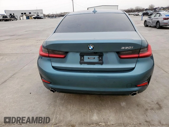 2021 BMW 3 Series 330i with VIN 3MW5R1J09M8C14333, listed as a Copart auction lot 48227865 with 0 mi miles and Salvage Title. Bid and sale history available at carsss.com. Image 6.