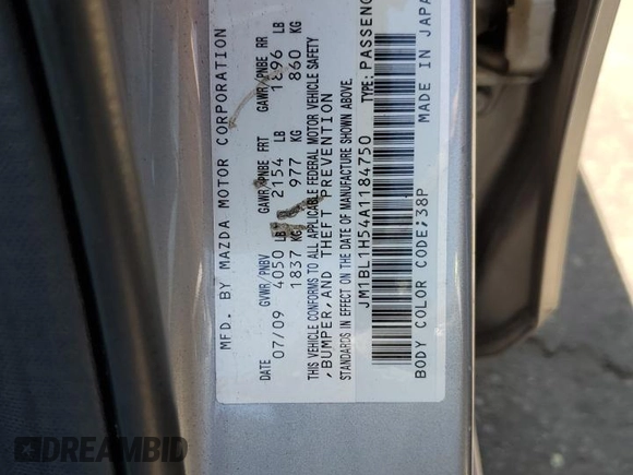 2010 Mazda 3 S Sport z VIN JM1BL1H54A1184750, wystawiony jako Copart lot #60268825 z przebiegiem 120 848 mil mil oraz Czysty tytuł • Clean title. Historia ofert i sprzedaży dostępna na DreamBid. Obrazek 12.