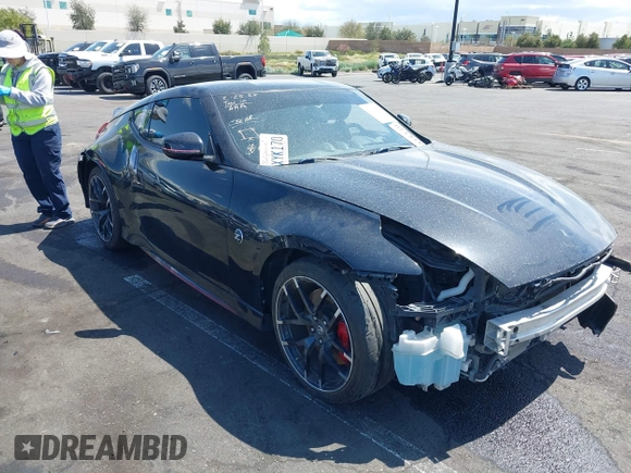 2019 Nissan 370Z Sport Touring with VIN JN1AZ4EH4KM420441, listed as a IAAI auction lot 41937742 with 80,784 mi miles and . Bid and sale history available at DreamBid. Image 1.