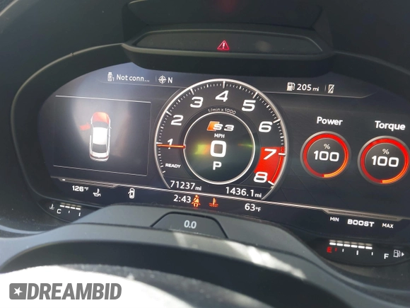 2017 Audi A3 Premium Plus with VIN WAUJ8GFF1H1047588, listed as a IAAI auction lot 41768873 with 71,237 mi miles and . Bid and sale history available at DreamBid. Image 16.