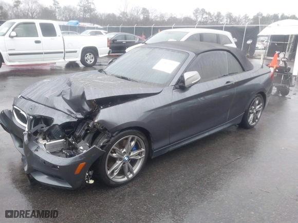 2015 BMW 2 Series M235i with VIN WBA1M1C50FV393092, listed as a IAAI auction lot 41507537 with 79,321 mi miles. Bid and sale history available at carsss.com. Image 17.