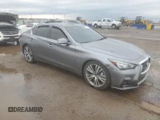 2018 Infiniti Q50 Sport z VIN JN1EV7AP5JM358123, wystawiony jako Copart lot #55940025 z przebiegiem 81 503 mil mil oraz Szkoda całkowita • Salvage title. Historia ofert i sprzedaży dostępna na DreamBid. Obrazek 4.