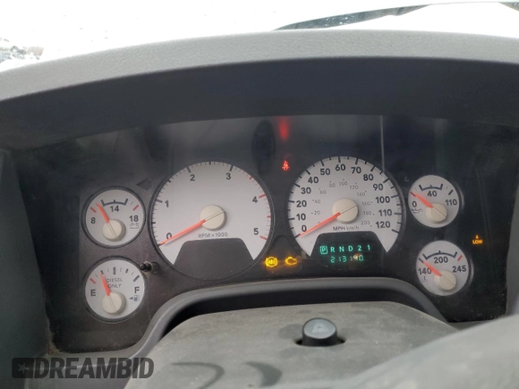 2007 Dodge Ram 2500 SLT with VIN 3D7KS29C77G750549, listed as a Copart auction lot 87028654 with 213,190 mi miles and Salvage Title. Bid and sale history available at carsss.com. Image 9.