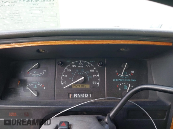 1992 Ford Econoline Cargo z VIN 1FDEE14N3NHA25465, wystawiony jako IAAI lot #42149941 z przebiegiem 172 438 mil mil oraz . Historia ofert i sprzedaży dostępna na DreamBid. Obrazek 7.