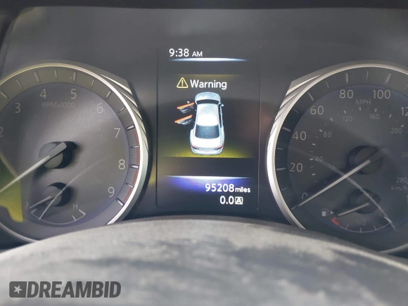 2016 Infiniti Q50 with VIN JN1EV7AR4GM345339, listed as a IAAI auction lot 42075005 with 95,208 mi miles and . Bid and sale history available at DreamBid. Image 7.