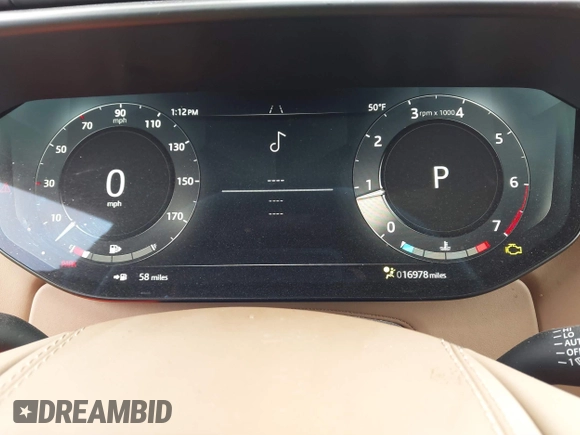 2024 Land Rover Range Rover Sport Dynamic SE with VIN SAL1L9FU6RA179154, listed as a IAAI auction lot 41644331 with 16,978 mi miles and . Bid and sale history available at DreamBid. Image 7.
