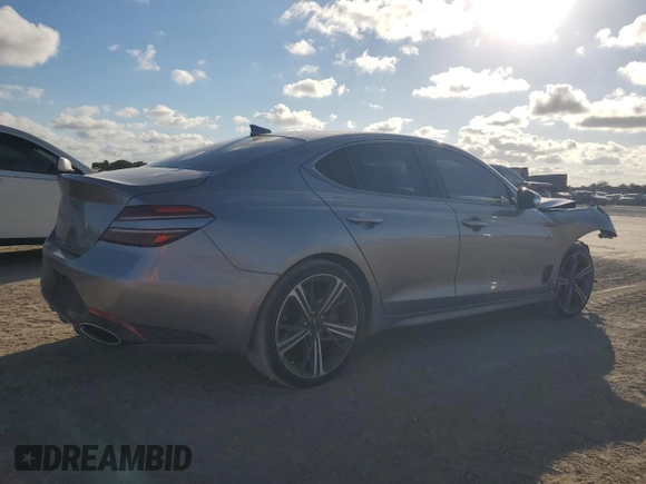 2024 Genesis G70 2.5T with VIN KMTG34SC1RU136438, listed as a Copart auction lot 44354645 with 11,831 mi miles and Salvage Title. Bid and sale history available at carsss.com. Image 3.