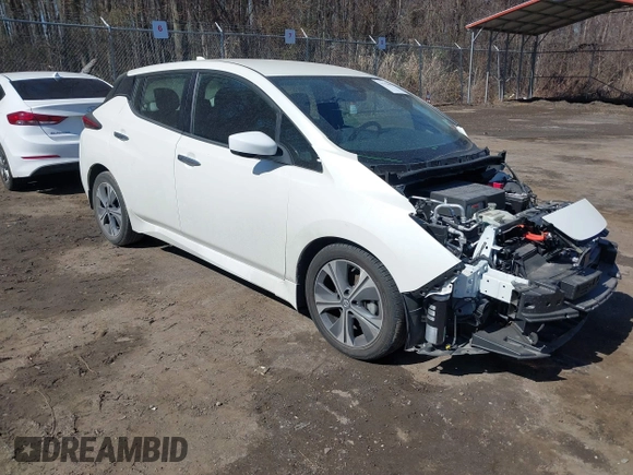 2021 Nissan LEAF SV with VIN 1N4AZ1CV8MC556168, listed as a IAAI auction lot 41758095 with 16,631 mi miles and . Bid and sale history available at DreamBid. Image 1.
