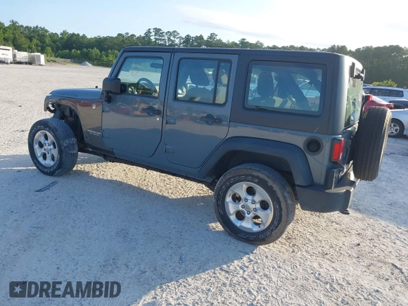 2014 Jeep Wrangler Unlimited Sport with VIN 1C4BJWDG5EL327225, listed as a IAAI auction lot 42547991 with 129,545 mi miles and . Bid and sale history available at DreamBid. Image 3.