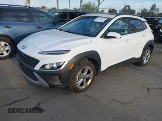 2023 Hyundai Kona SEL with VIN KM8K3CAB8PU055554, listed as a IAAI auction lot 41828652 with 11,323 mi miles and . Bid and sale history available at DreamBid. Image 2.