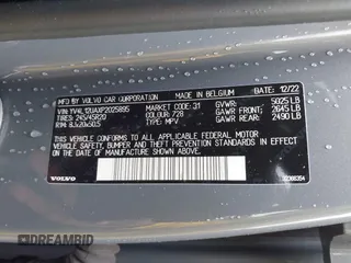 2023 Volvo XC40 Ultimate Bright Theme с VIN YV4L12UAXP2025895, выставлен на аукционе IAAI как лот 42294917 с пробегом 5 384 миль миль и . История ставок и продаж доступна на DreamBid. Изображение 9.