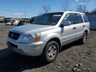 2004 Honda Pilot EX with VIN 2HKYF18514H503665, listed as a Copart auction lot 46651875 with 166,751 mi miles and Clean Title. Bid and sale history available at carsss.com. Image 1.