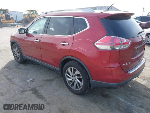 2014 Nissan Rogue SV with VIN 5N1AT2MT2EC851245, listed as a IAAI auction lot 41611370 with 172,157 mi miles. Bid and sale history available at carsss.com. Image 3.