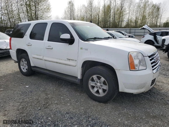 2008 GMC Yukon Hybrid with VIN 1GKFK13568R273649, listed as a Copart auction lot 52795665 with 0 mi miles and Clean Title. Bid and sale history available at carsss.com. Image 4.