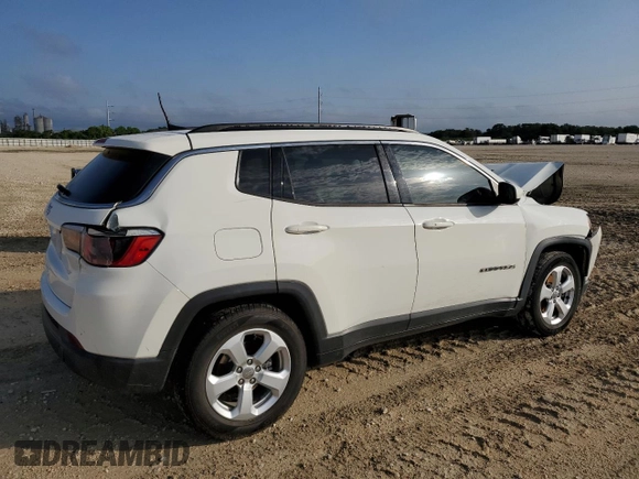 2019 Jeep Compass Latitude with VIN 3C4NJCBB7KT762945, listed as a Copart auction lot 55917165 with 100,854 mi miles and Salvage title. Bid and sale history available at DreamBid. Image 3.