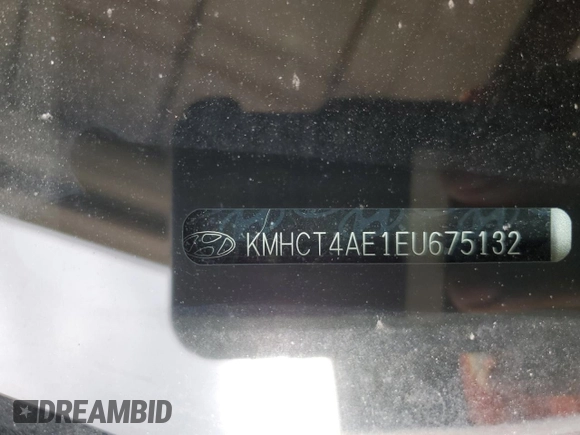 2014 Hyundai Accent GLS with VIN KMHCT4AE1EU675132, listed as a Copart auction lot 52580865 with 109,052 mi miles and Non Repairable. Bid and sale history available at carsss.com. Image 12.