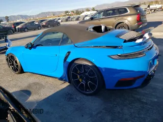 2022 Porsche 911 Turbo S with VIN WP0CD2A94NS260388, listed as a Copart auction lot 76617103 with 2,841 mi miles. Bid and sale history available at carsss.com. Image 2.