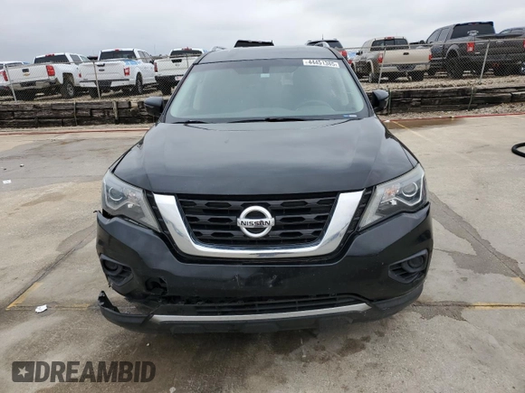 2018 Nissan Pathfinder S z VIN 5N1DR2MNXJC610928, wystawiony jako Copart lot #44451385 z przebiegiem 140 070 mil mil oraz Szkoda całkowita • Salvage title. Historia ofert i sprzedaży dostępna na DreamBid. Obrazek 5.