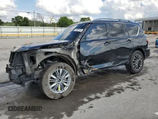 2021 Nissan Armada Platinum z VIN JN8AY2DB7M9792707, wystawiony jako Copart lot #59089185 z przebiegiem 66 678 mil mil oraz Szkoda całkowita • Salvage title. Historia ofert i sprzedaży dostępna na DreamBid. Obrazek 1.