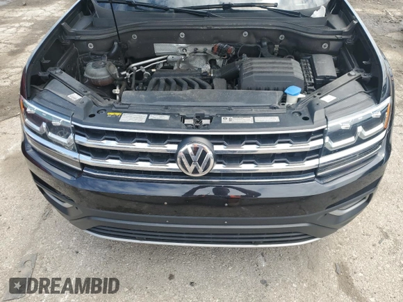 2019 Volkswagen Atlas SEL with VIN 1V2MR2CA0KC526622, listed as a Copart auction lot 58791515 with 65,157 mi miles and Salvage title. Bid and sale history available at DreamBid. Image 12.