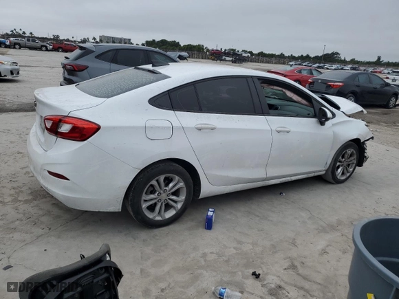 2019 Chevrolet Cruze LS with VIN 1G1BC5SM5K7108503, listed as a Copart auction lot 41955515 with 0 mi miles and Non Repairable. Bid and sale history available at carsss.com. Image 3.
