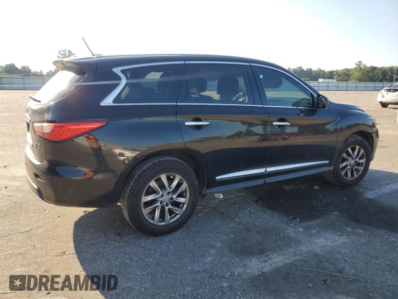 2013 Infiniti JX35 with VIN 5N1AL0MM9DC313959, listed as a Copart auction lot 64999564 with 183,465 mi miles and Salvage Title. Bid and sale history available at carsss.com. Image 3.