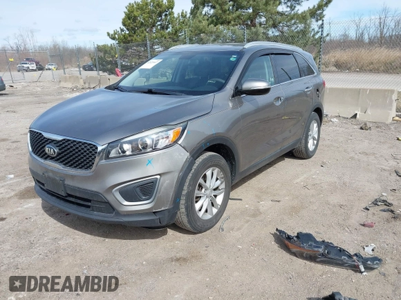 2017 Kia Sorento LX with VIN 5XYPG4A3XHG297598, listed as a IAAI auction lot 42029607 with 104,157 mi miles. Bid and sale history available at carsss.com. Image 2.