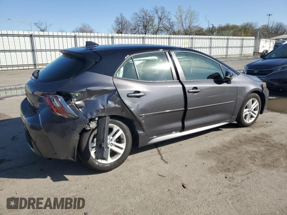 2022 Toyota Corolla Hatchback SE with VIN JTND4MBE7N3182562, listed as a Copart auction lot 51967865 with 8,180 mi miles and Salvage Title. Bid and sale history available at carsss.com. Image 3.