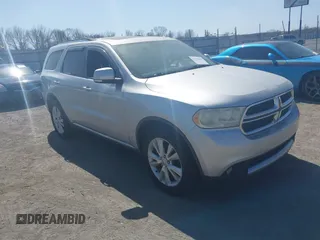 2012 Dodge Durango Crew with VIN 1C4SDJDTXCC301904, listed as a IAAI auction lot 41783603 with 206,118 mi miles and . Bid and sale history available at carsss.com. Image 1.
