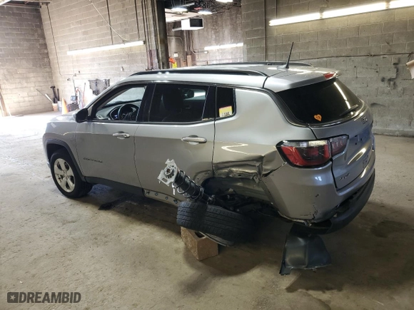 2020 Jeep Compass Latitude with VIN 3C4NJDBB4LT116110, listed as a Copart auction lot 49856535 with 43,782 mi miles and Salvage Title. Bid and sale history available at carsss.com. Image 2.