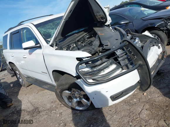 2017 Chevrolet Tahoe LS with VIN 1GNSCAKC8HR125484, listed as a IAAI auction lot 41828707 with 1 mi miles. Bid and sale history available at carsss.com. Image 1.