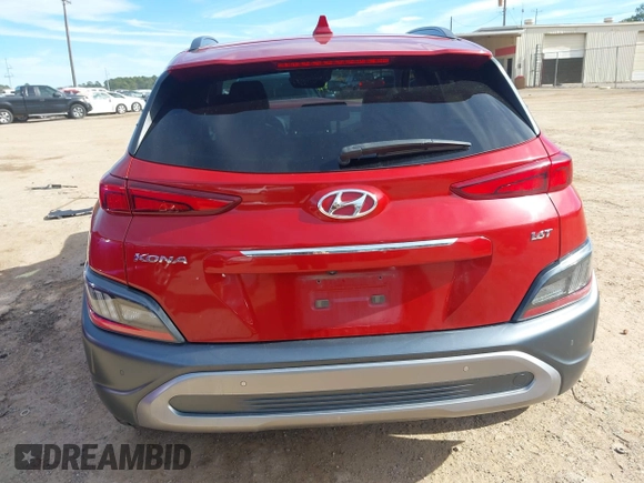 2022 Hyundai Kona Limited with VIN KM8K53A31NU789002, listed as a IAAI auction lot 41299502 with 44,424 mi miles. Bid and sale history available at carsss.com. Image 16.