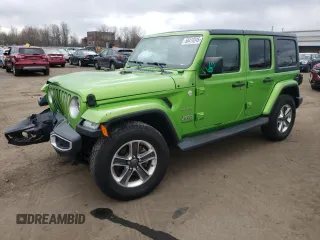 2018 Jeep Wrangler Unlimited Sahara with VIN 1C4HJXEG3JW241628, listed as a Copart auction lot 50419245 with 156,429 mi miles and Salvage Title. Bid and sale history available at carsss.com. Image 1.