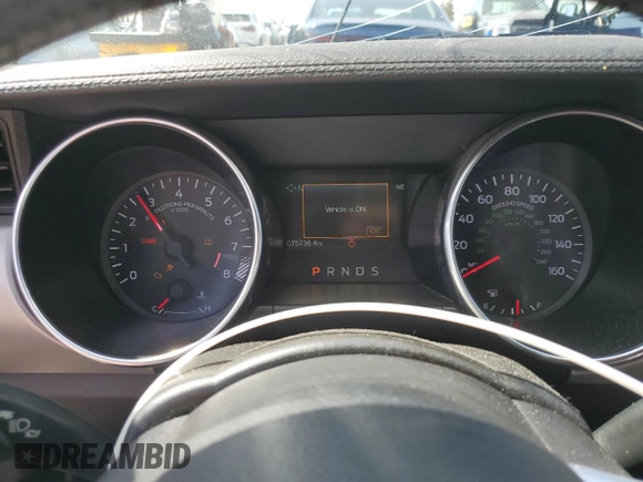 2019 Ford Mustang GT Premium with VIN 1FATP8FF4K5186253, listed as a Copart auction lot 56897965 with 75,738 mi miles and Salvage title. Bid and sale history available at DreamBid. Image 9.
