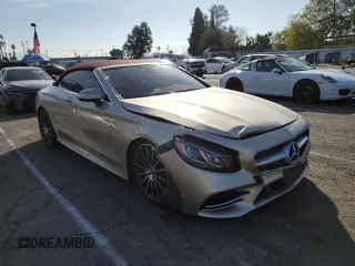 2019 Mercedes-Benz S-Class S 560 with VIN WDDXK8DB7KA038850, listed as a Copart auction lot 45124985 with 0 mi miles and Salvage Title. Bid and sale history available at carsss.com. Image 4.