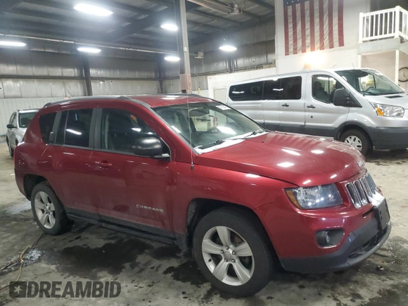 2017 Jeep Compass 75th Anniversary Edition with VIN 1C4NJDBB1HD154231, listed as a Copart auction lot 47603475 with 95,202 mi miles and Salvage Title. Bid and sale history available at carsss.com. Image 4.