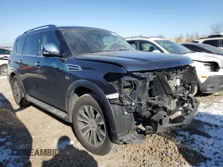 2020 Nissan Armada SL with VIN JN8AY2NCXLX518581, listed as a Copart auction lot 38873594 with 0 mi miles and Salvage Title. Bid and sale history available at carsss.com. Image 4.