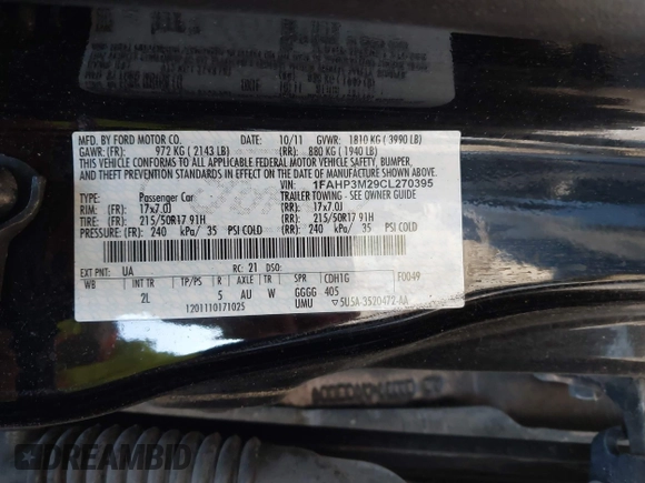 2012 Ford Focus SEL with VIN 1FAHP3M29CL270395, listed as a IAAI auction lot 41763912 with 145,872 mi miles. Bid and sale history available at carsss.com. Image 9.